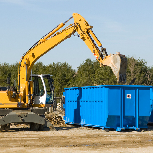 are there any restrictions on where a residential dumpster can be placed in New Manchester WV